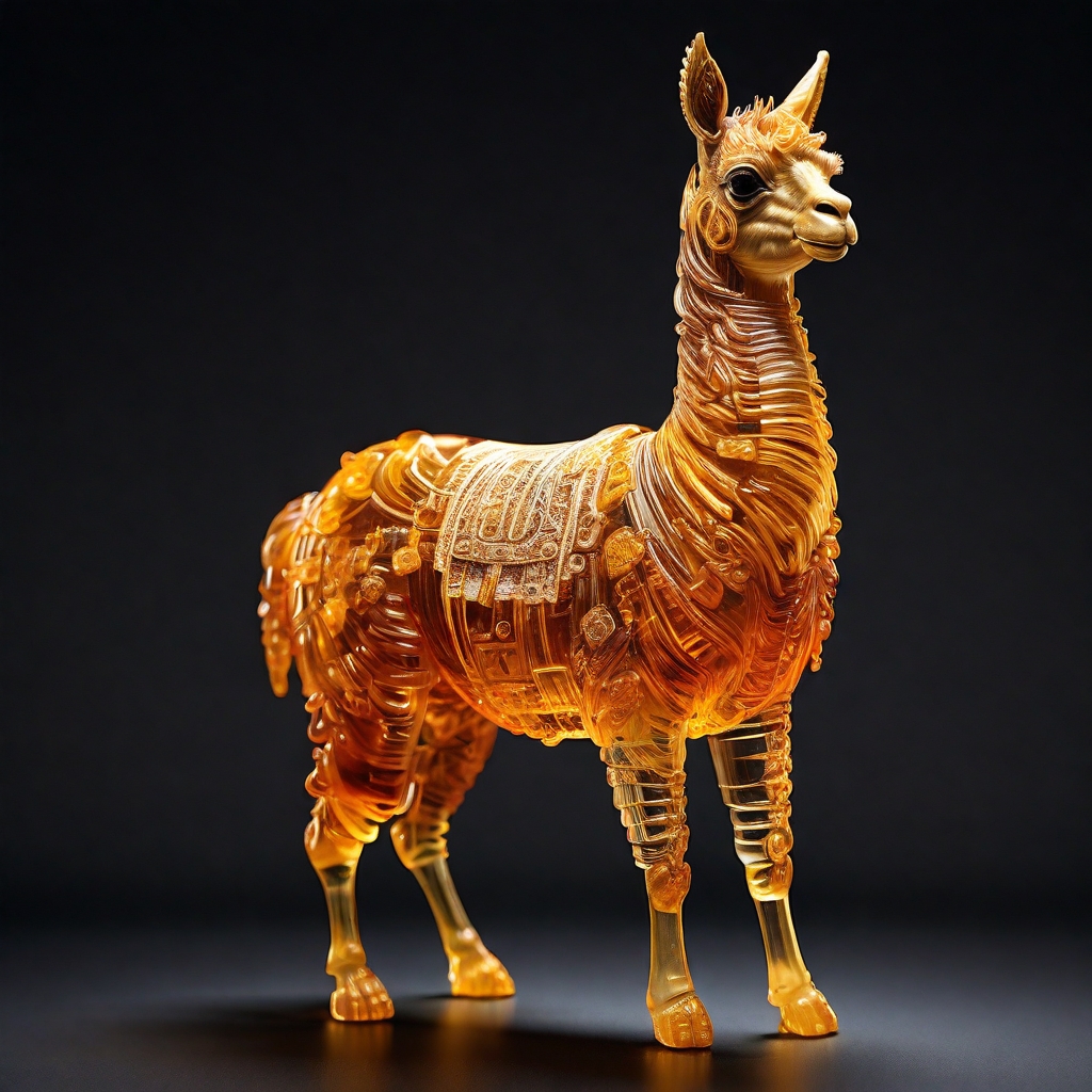 3D_sculpture_of_a_llama_intricately_crafted_from_amber_000027_2