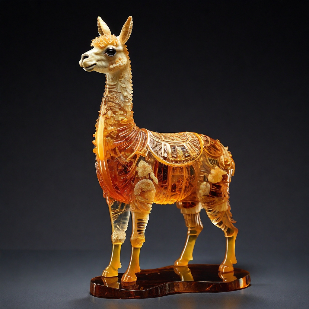 3D_sculpture_of_a_llama_intricately_crafted_from_amber_000027_4
