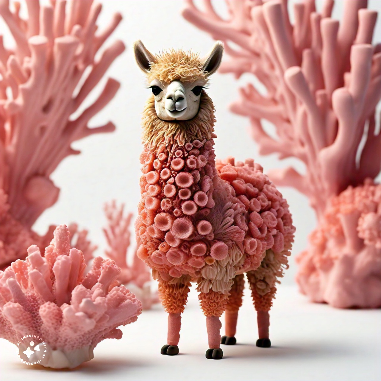 a_llama_made_from_coral_pure_white_background_000017-10