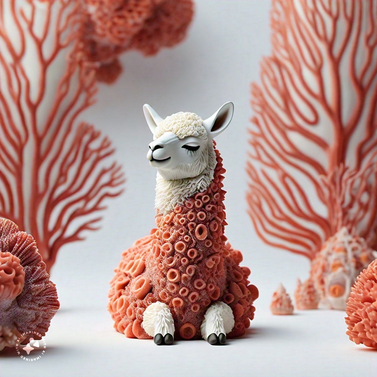 a_llama_made_from_coral_pure_white_background_000017-3