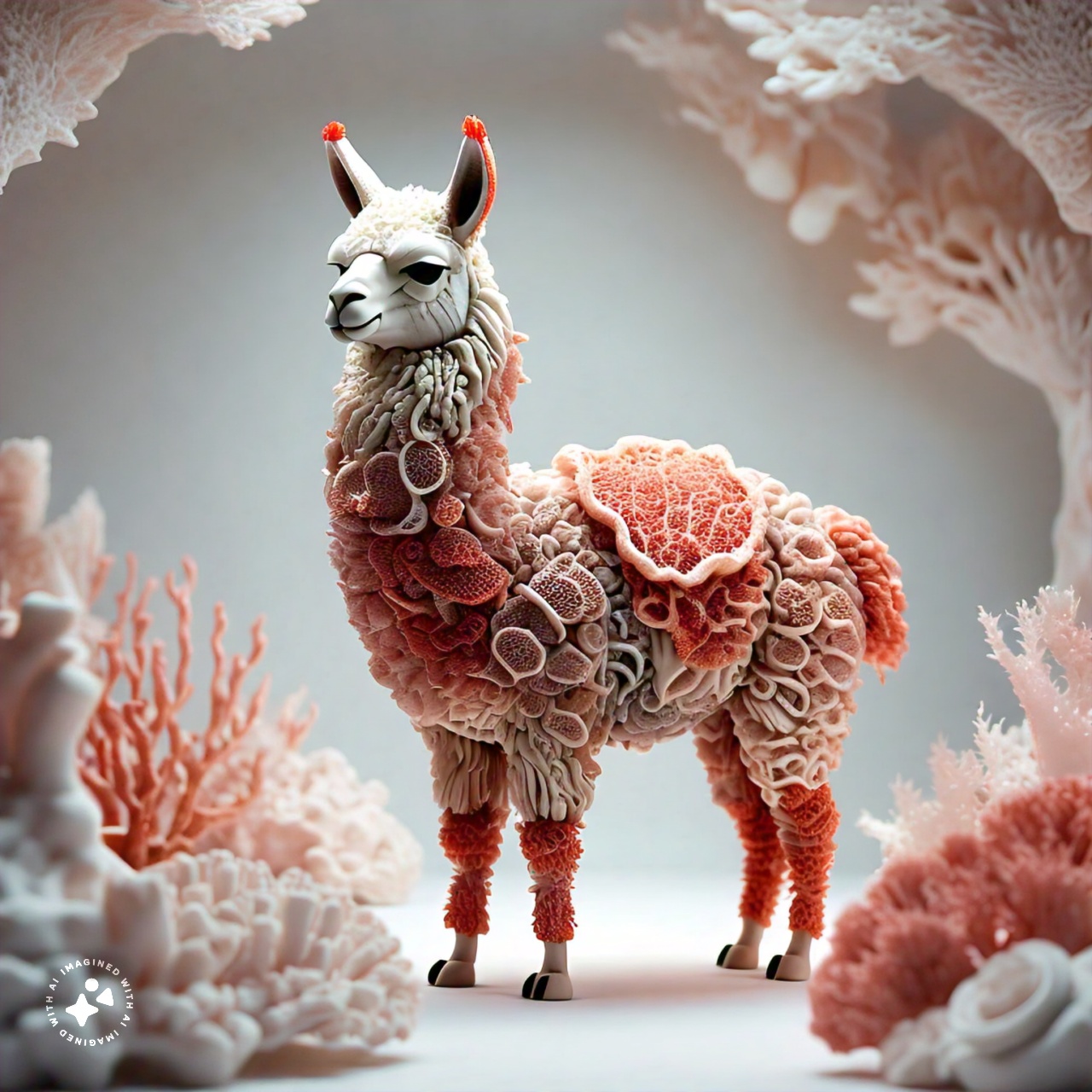 a_llama_made_from_coral_pure_white_background_000017-4
