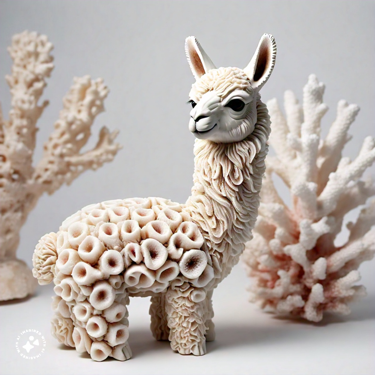a_llama_made_from_coral_pure_white_background_000017-5