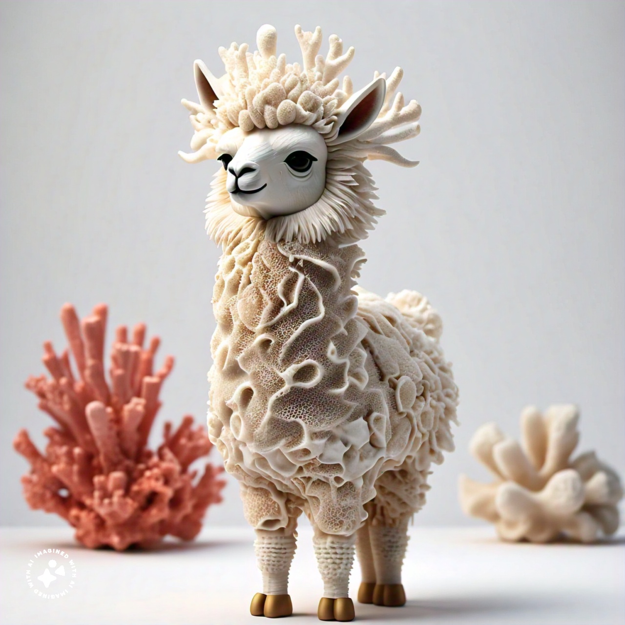 a_llama_made_from_coral_pure_white_background_000017-6
