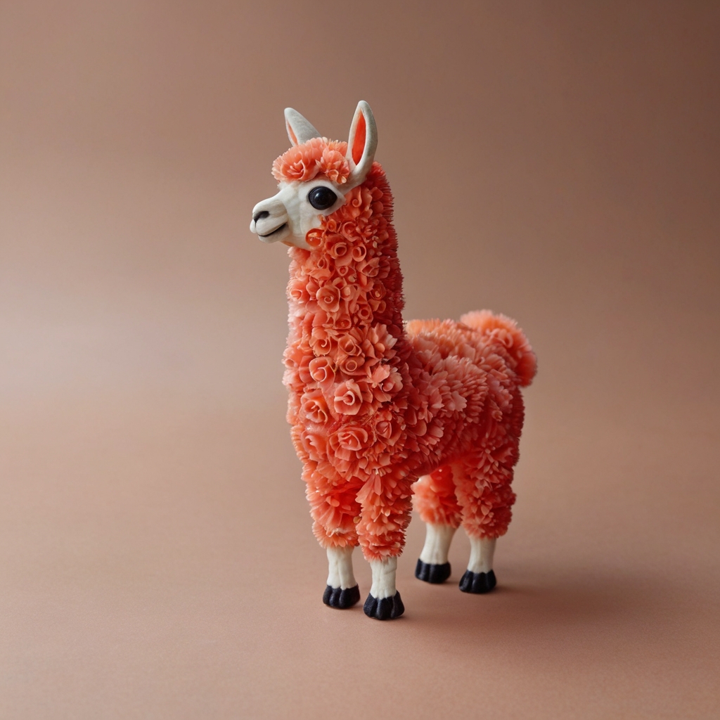 prompt-llama_Leonardo Kino XL_A_LLAMA_made_from_coral_000003-2
