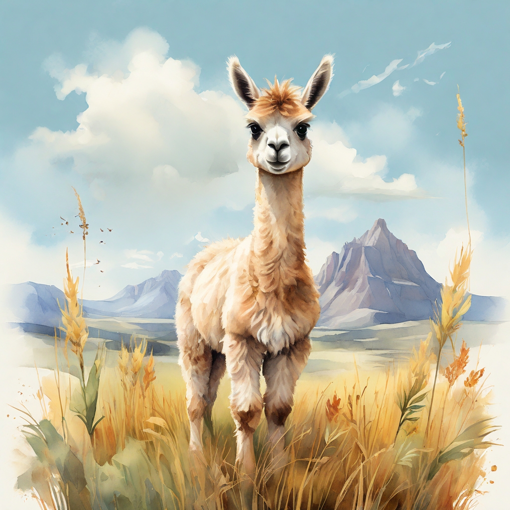 prompt_A_delightful_watercolor_illustration_llama_000034_2