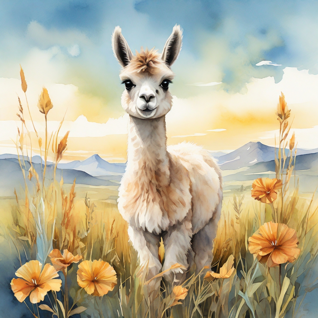 prompt_A_delightful_watercolor_illustration_llama_000034_5