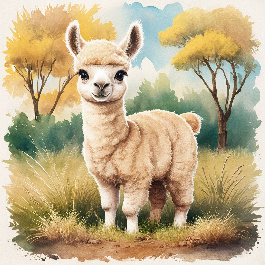 prompt_A_delightful_watercolor_illustration_llama_000036_2