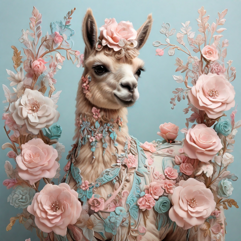prompt_llama_The_llama_in_Ethereal_Symphony_ornamented_with_delicat_000009-1