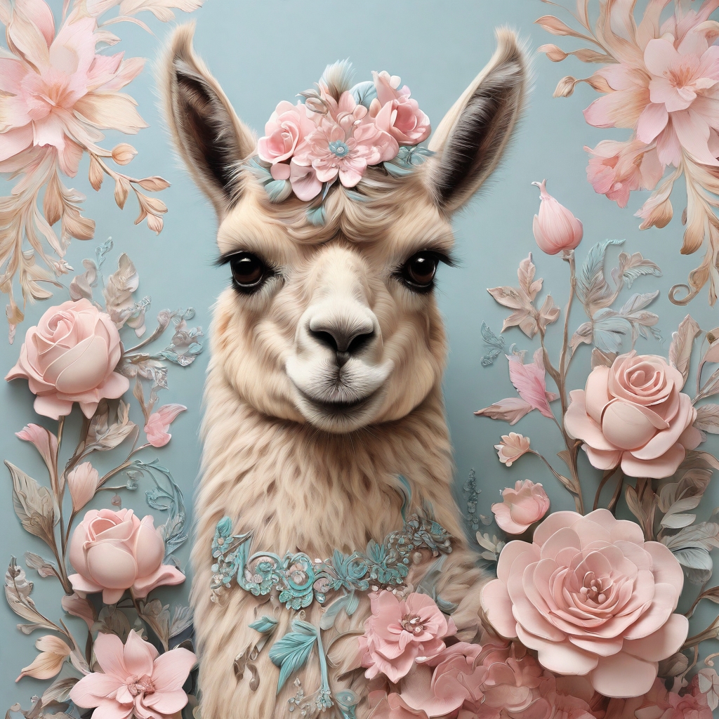 prompt_llama_The_llama_in_Ethereal_Symphony_ornamented_with_delicat_000009-2