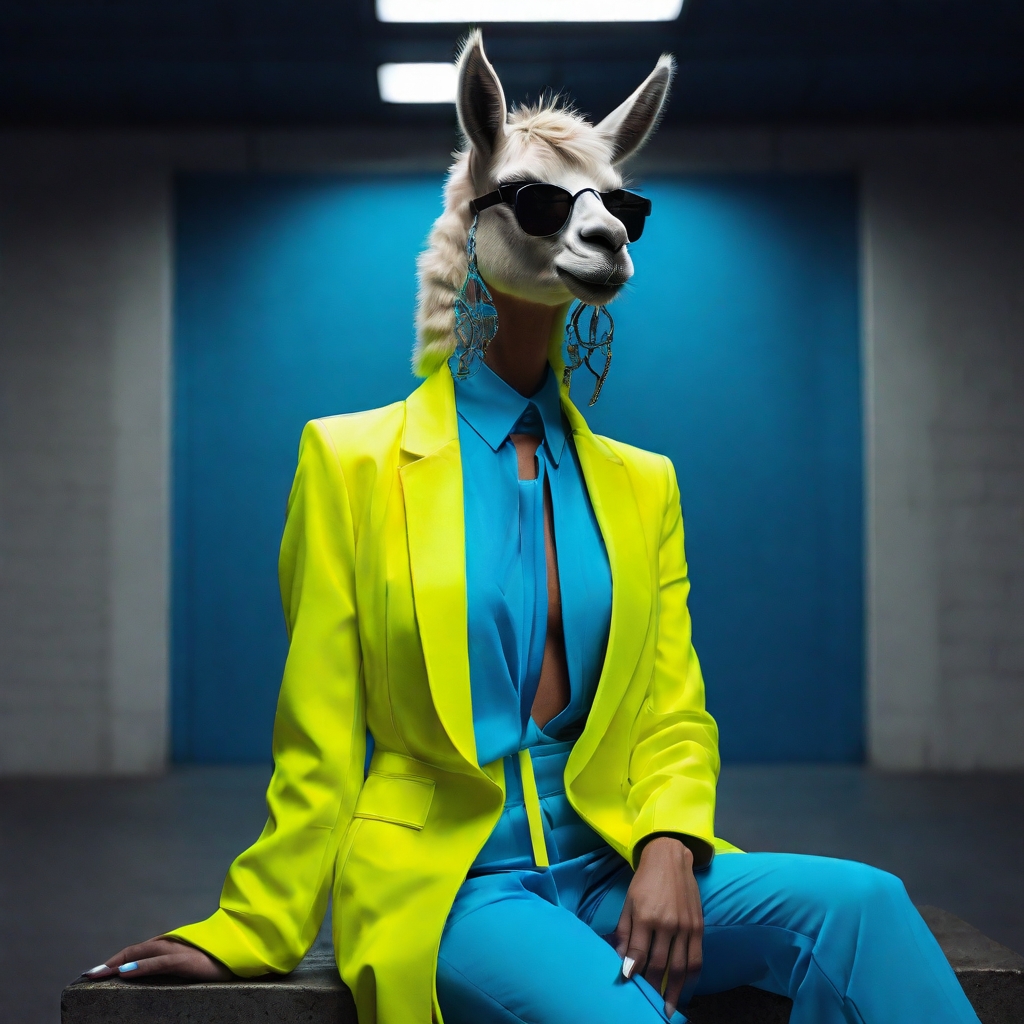 Default_a_high_end_fashion_shoot_Neon_yellow_and_neon_blue_Ful_0